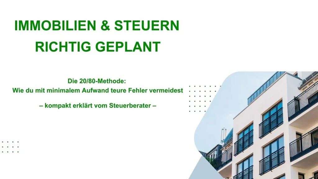 sth kurs immobilien Onlinekurs: Steuern sparen mit Immobilien